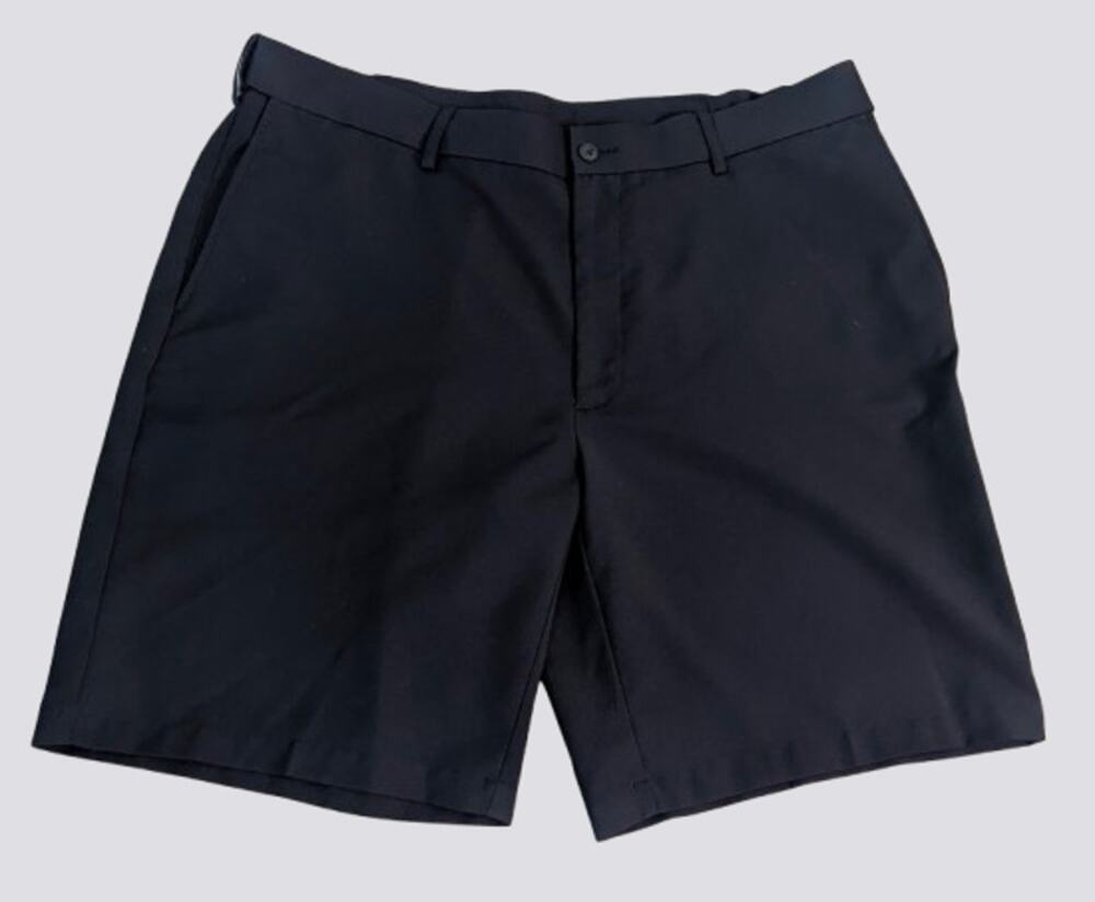 Grand Slam Performance Black Flat Front Golf Shorts - Size 40